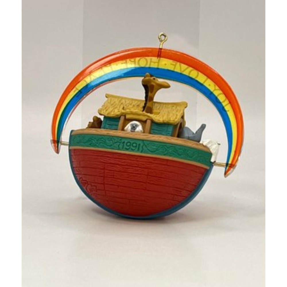 Hallmark 1991 Keepsake‎ Ornament Noah's Ark Wind Up Movement